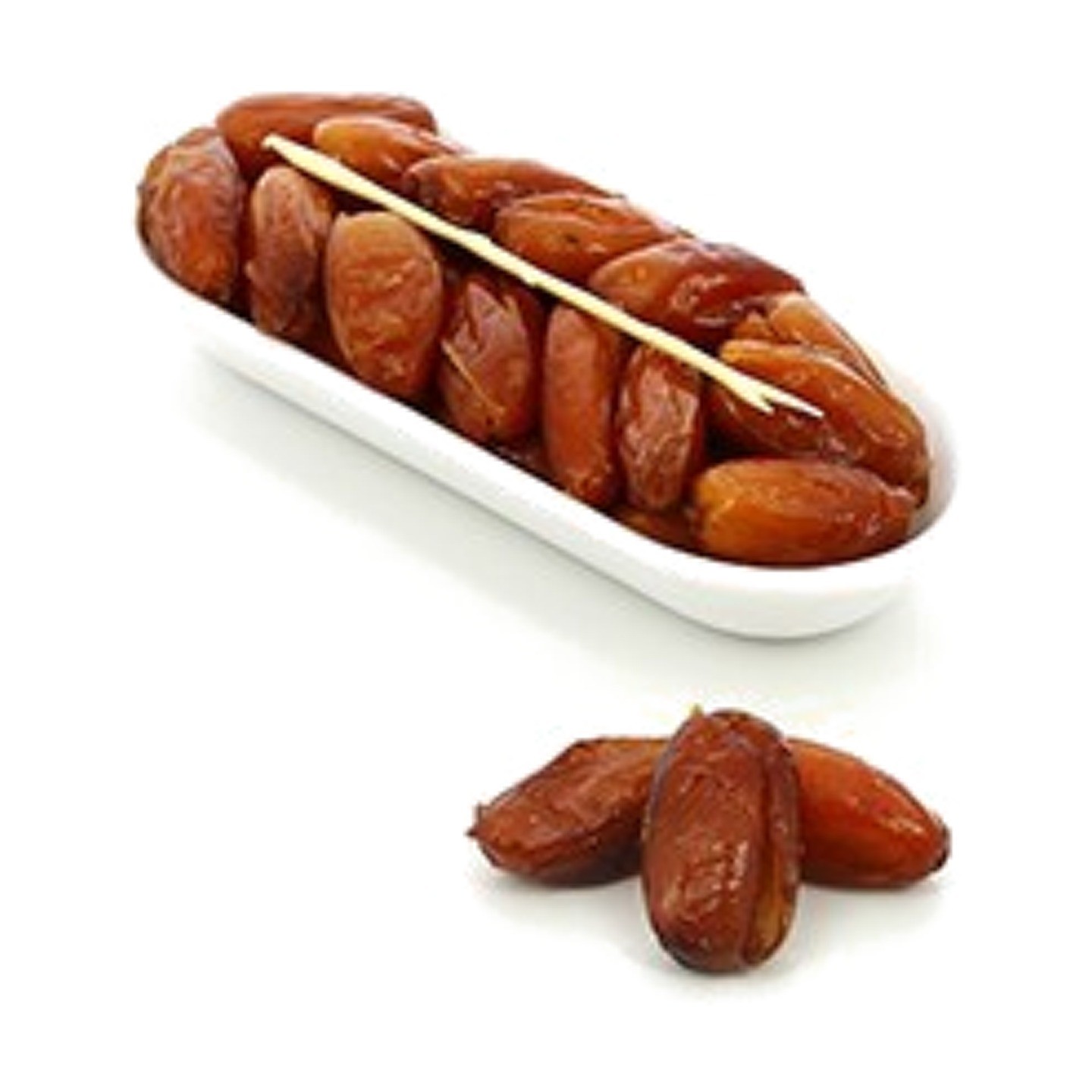 Dattes naturelles en ravier en carton, poids net 200 g – photo 1