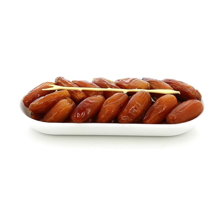 Dattes naturelles en ravier en carton, poids net 200 g – photo 2