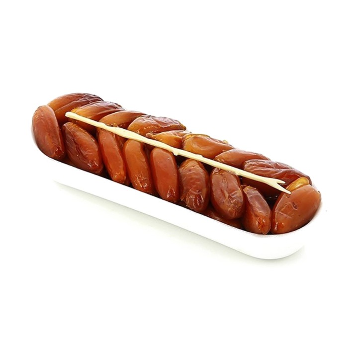 Dattes naturelles en ravier en carton, poids net 250 g – photo 2