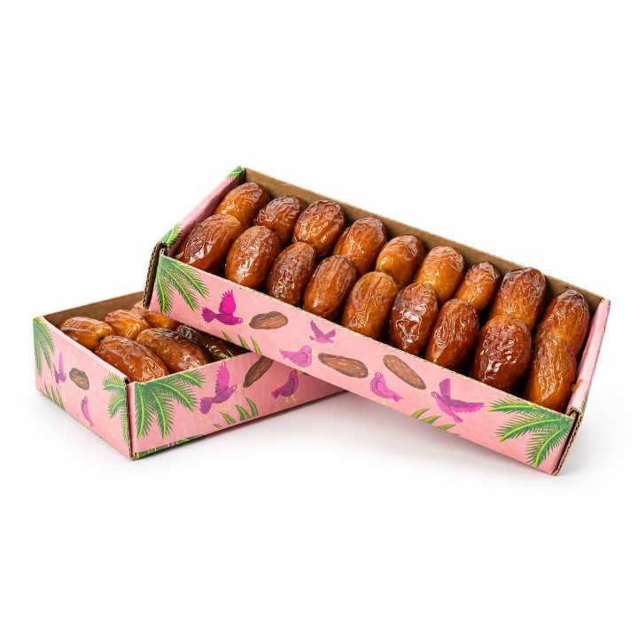 Dattes naturelles en boîte en carton personnalisée, poids net 200 g – photo 3