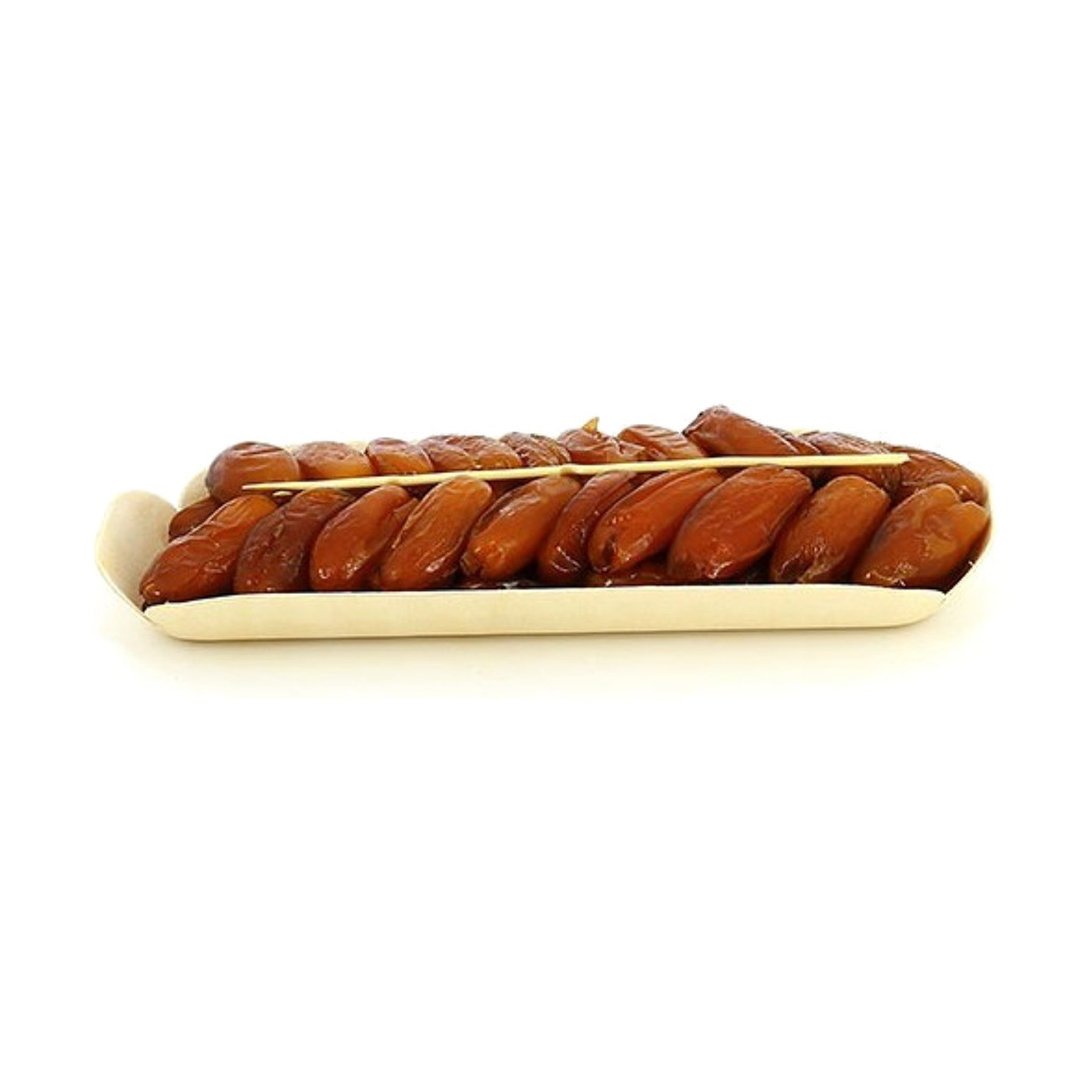 Dattes naturelles en barquette en bois, poids net 200 g – photo 2