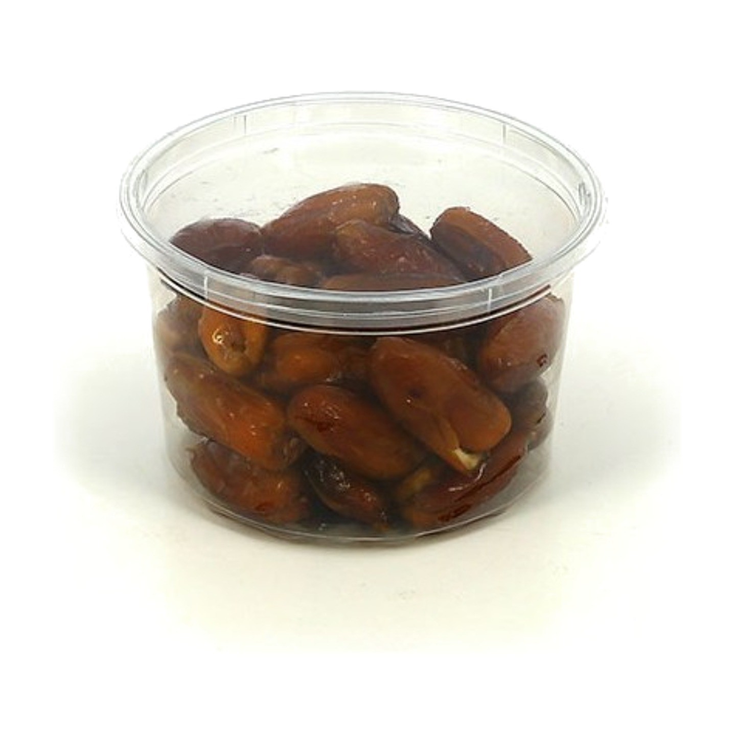 Dattes naturelles en boîte alimentaire en plastique, poids net 200 g