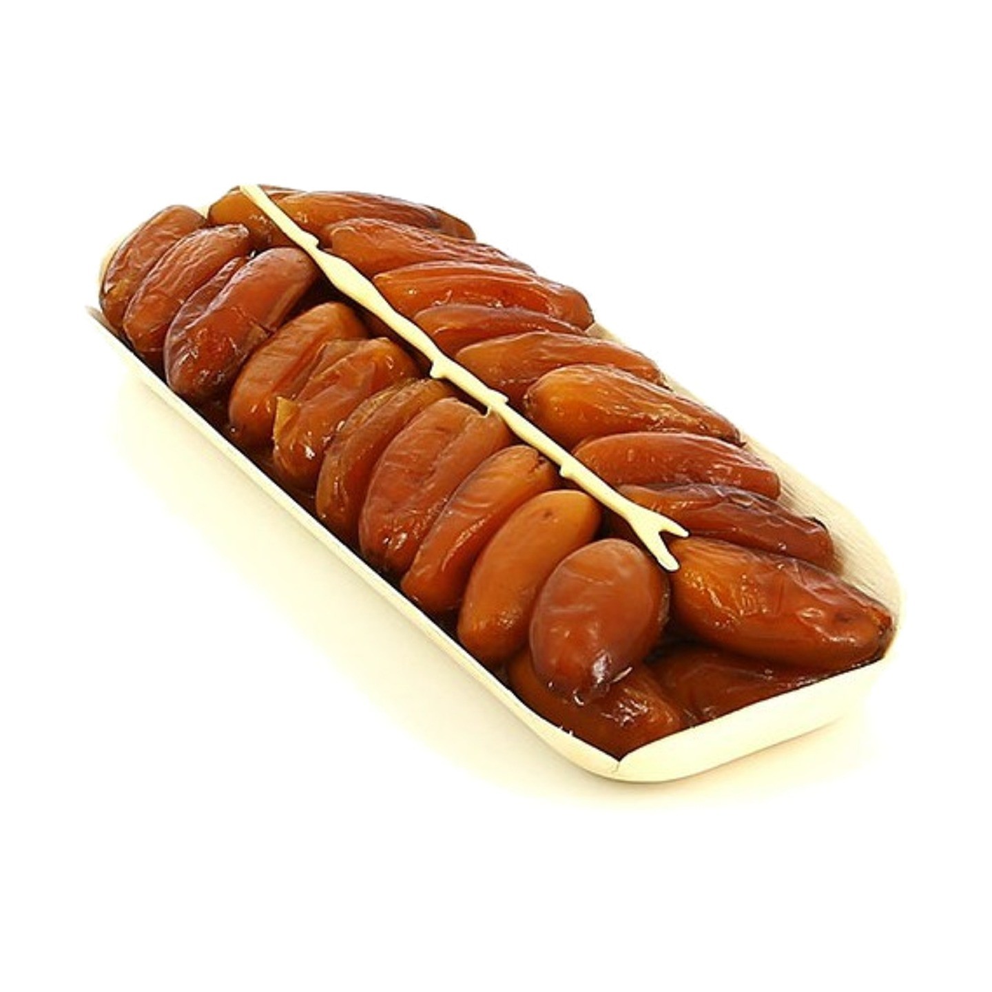Dattes naturelles en barquette en bois, poids net 250 g
