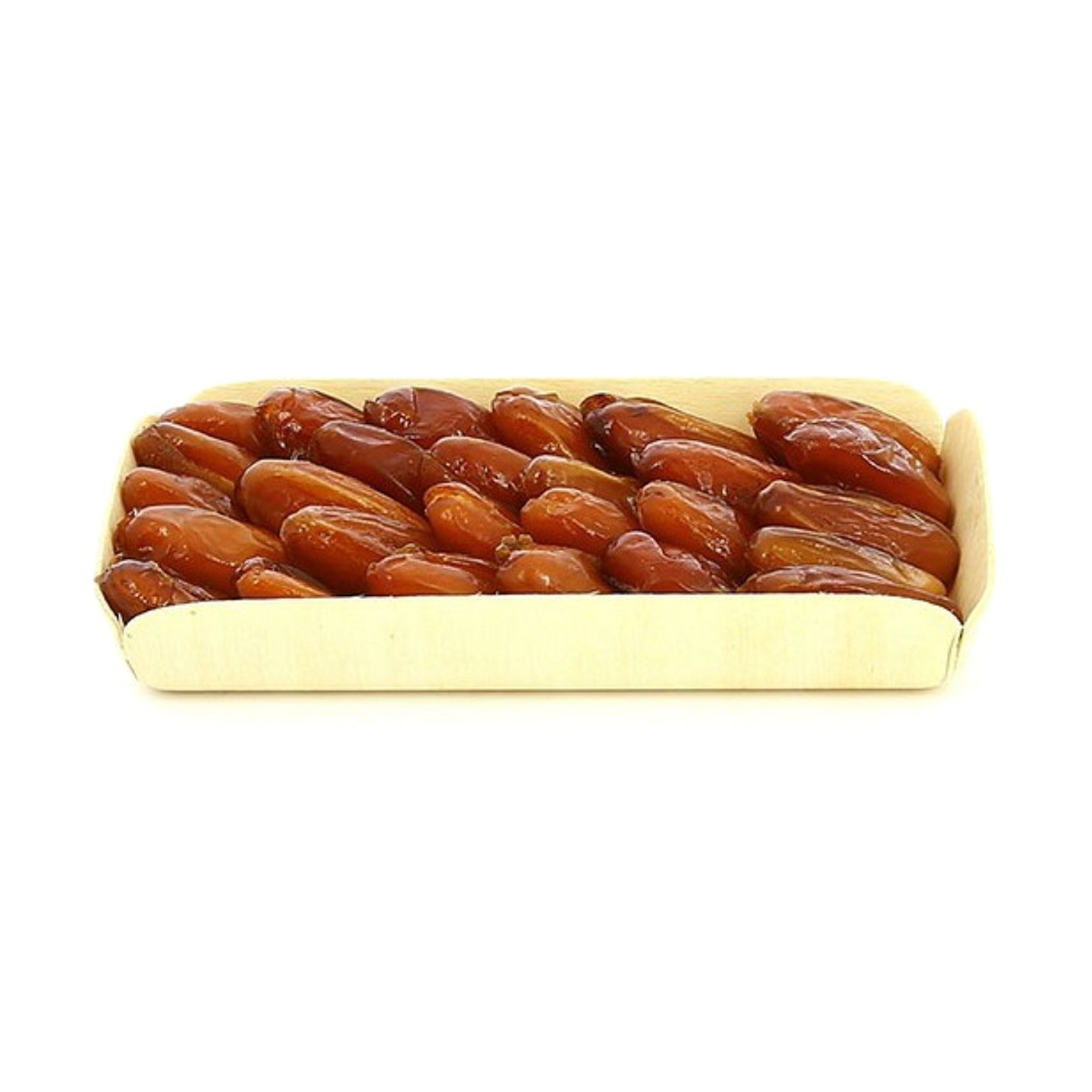 Dattes naturelles en barquette en bois, poids net 400 g – photo 2