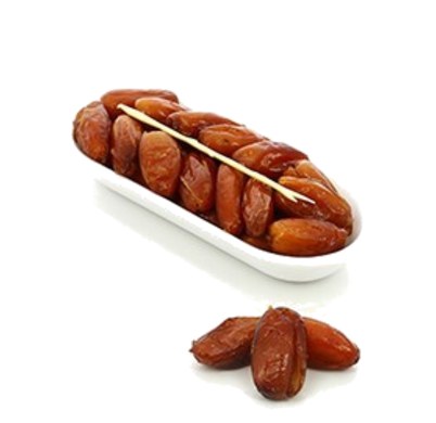 Dattes naturelles en ravier en carton, poids net 200 g – photo 1