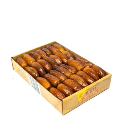 Dattes conditionnées en boîte en carton personnalisée, poids net 400 g – photo 1