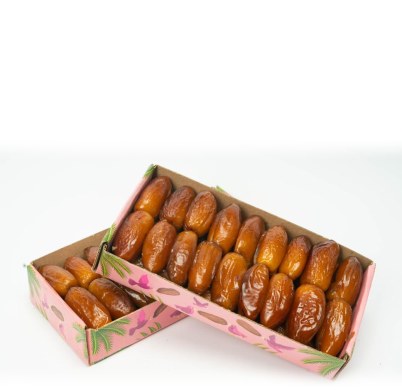 Dattes naturelles en boîte en carton personnalisée, poids net 250 g – photo 1
