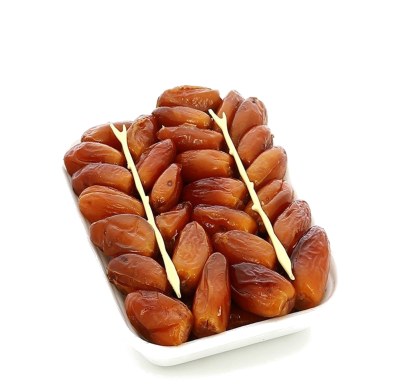 Dattes naturelles en ravier en carton, poids net 400 g – photo 1