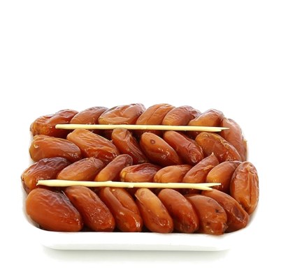 Dattes conditionnées en ravier en carton, poids net 400 g – photo 1
