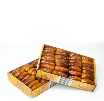 Dattes naturelles en boîte en carton personnalisée, poids net 200 g – photo 1